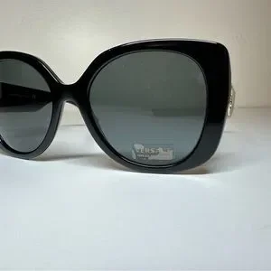 NWT WOMENS VERSACE SUNGLASSES VE4387 BLACK WITH BRANDED CASE AND LENS CLOTH Versace | Accessories | Nwt Womens Versace Sunglasses Ve4387  main image 4